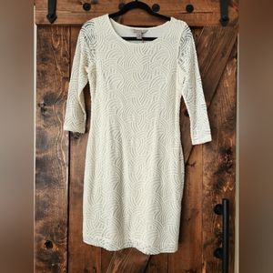 NEW with tags: Banana Republic cream dress - size 6